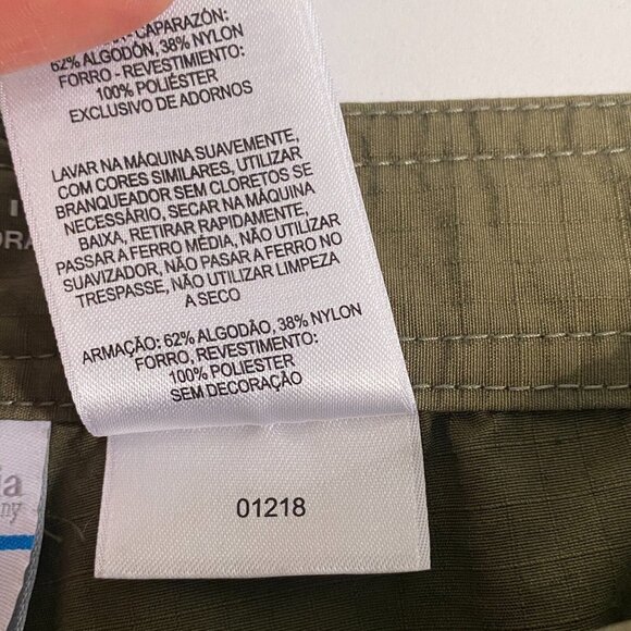 Columbia Pants Mens L x 32 Green Crested Butte Convertible Ripstop Hiking Cargo - Picture 7 of 11